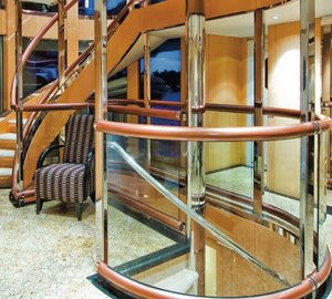 Luxury motor yacht Triumphant Lady Staricase