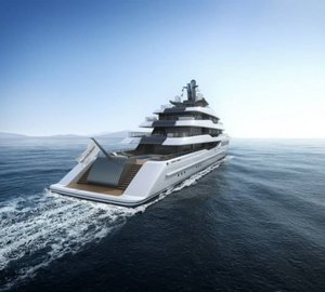 Luxury yacht BV80 aft view