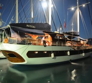MS MEZCAL -  In port at night