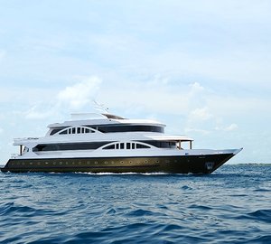 MV Orion At Anchor Starboard