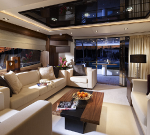 Main Salon on the Sunseeker 80 Motor Yacht