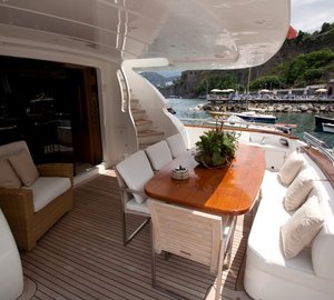 Maiora Yacht SANDS 1 - Aft Deck Dining