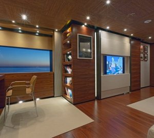 Master Lounge - PAPI DU PAPI yacht - Photo Credits  Marc Paris