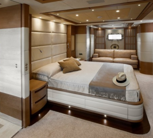Master Suite on the superyacht Lady Jane