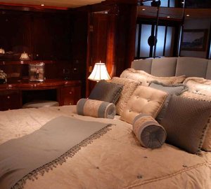 Master Stateroom on the superyacht Prestige Lady
