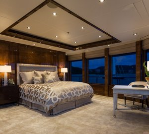 Mega yacht INVICTUS - Master Stateroom - Photo by Jeff Brown