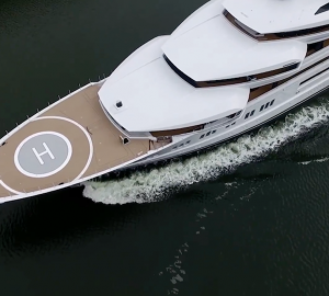 MegaYacht Amadea. Photo credit AS Flycam Kiel.de:Andreas Schuster