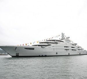 Megayacht Serene at her launch