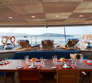 Melek -  Aft Cockpit Dining Area