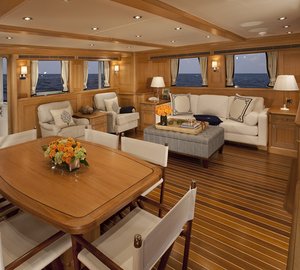 Miss Lisa expedition yacht interior view - Photo credit to Neil Rabinowitz