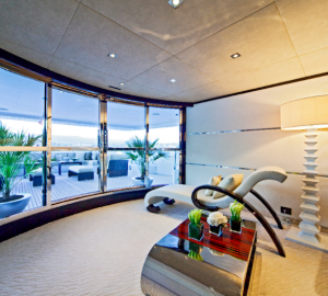 MondoMarine Yacht Manifiq Main Salon Hall - Interior by Luca Dini Design