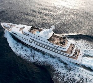 Motor Yacht Candyscape II from above