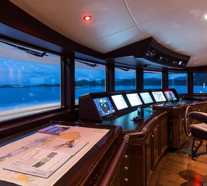 Motor yacht INVICTUS - Wheelhouse - Photo by Jeff Brown