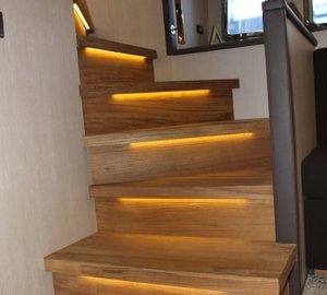 Motor yacht IROCK -  Guest Staircase