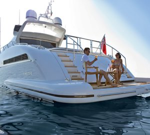 Motor yacht KAWAI -  Relaxing on the Swim Platform