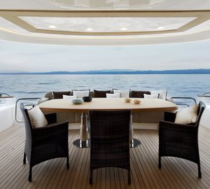 Motor yacht MCY 86 - Aft Lounge