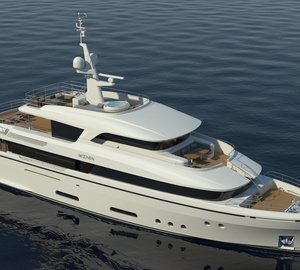 Motor yacht Martinique from above