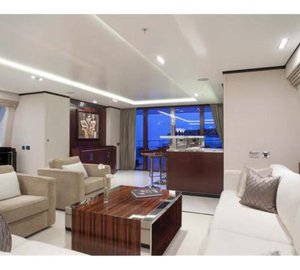 Motor yacht POLLY -  Salon looking Aft