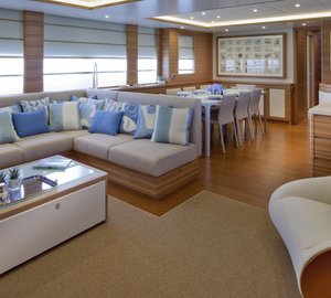 Motor yacht Percheron - Saloon Photo Maurizio Paradisi