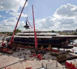 Motor yacht SEVEN SEAS Y706 launched from the Oceanco Shipyard