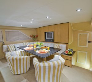 Motor yacht TRILOGY - Galley Dinette