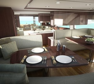 Motor yacht Viking 75 - Dining-001