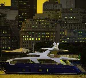 Motor yacht ZAPHIRA - side view - Image credit to Alberto de Abreu Sodre