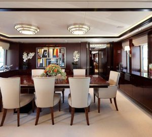 Motoryacht Perle Noire (ex Willpower) Interior - Dining area
