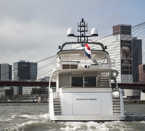 Mulder 98 Flybridge super yacht YN1391 - aft view