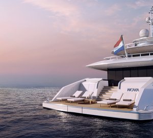 NOVA superyacht - aft view