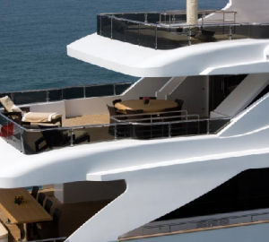 Nadara 43 m Tri-Deck motor yacht by Tecnomar - Aft