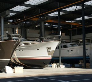 Newly refitted Mulder 73 Wheelhouse motor yacht Float ready to leave the shed