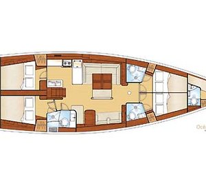 Oceanis 54 Layout