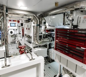 Ohana Yacht - Engine Room Credit Fitzroy Yachts