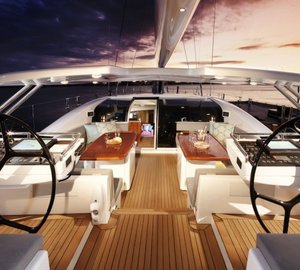 On board of the stunning first Oyster 100 sailing yacht Sarafin - Copyright Oyster Marine