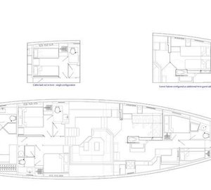 Oyster 885 Yacht CLARE -  Layout