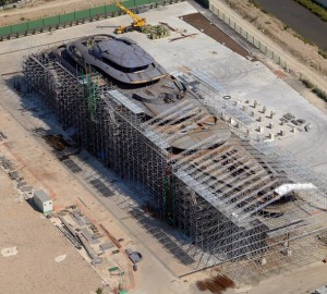 Privilege One megayacht under construction at Privilege Yard