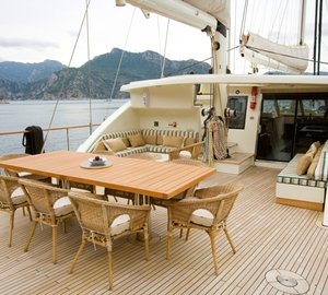 SAILING NOUR - Aft Deck