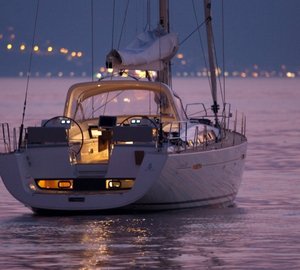 SERENDIPITY II -  At Anchor in the Mediterranean