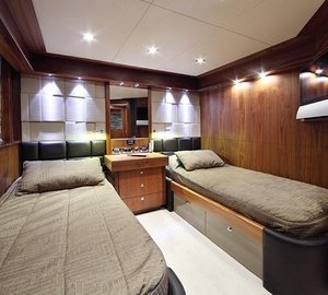 SIMPLE PLEASURE - Port twin cabin credit Sunseeker Yachts