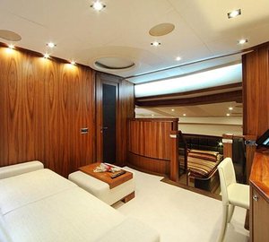 SIMPLE PLEASURE - VIP cabin office lounge credit Sunseeker Yachts