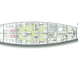 SY ANDROMEDA LA DEA - Lower deck layout
