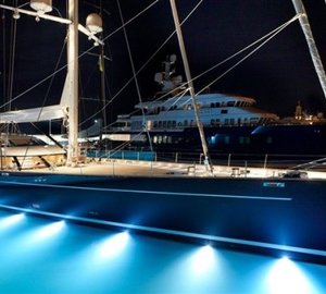 SY Twizzle launched by Royal Huisman - by night