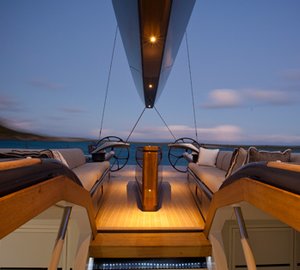 Sail Yacht AEGIR - Cockpit at night