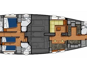 Sail Yacht AIYANA - Layout