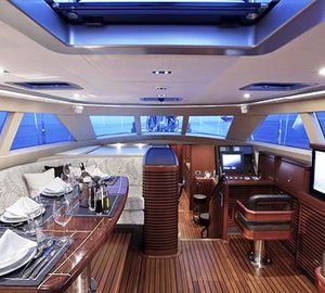 Sail Yacht AIYANA - Pilot house dining