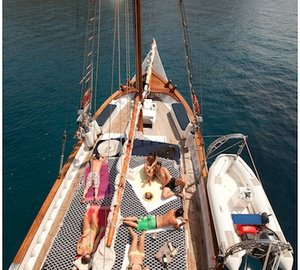 Sail Yacht ELEFTHERIA -  Deck From Above