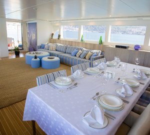 Sail yacht L'AQUILA - Formal Dining
