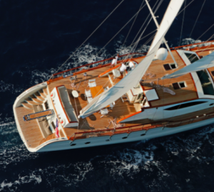 Sail yacht MISS B - From Above