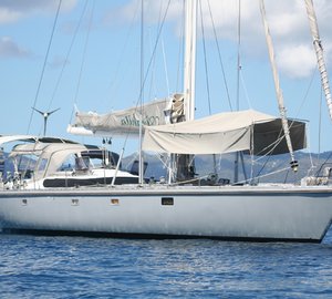 Sailing yacht ANAHITA - At Anchor